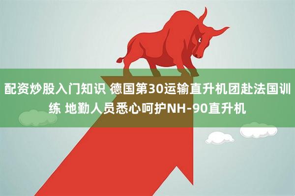 配资炒股入门知识 德国第30运输直升机团赴法国训练 地勤人员悉心呵护NH-90直升机