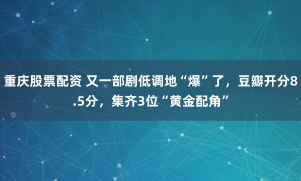 重庆股票配资 又一部剧低调地“爆”了，豆瓣开分8.5分，集齐3位“黄金配角”